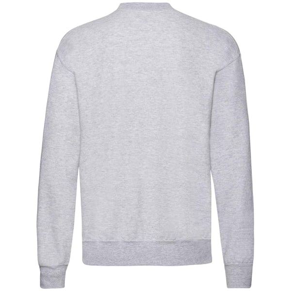 Fruit of the Loom Classic 80/20 Set-in Sweatshirt M Heathe för män Heather Grey M