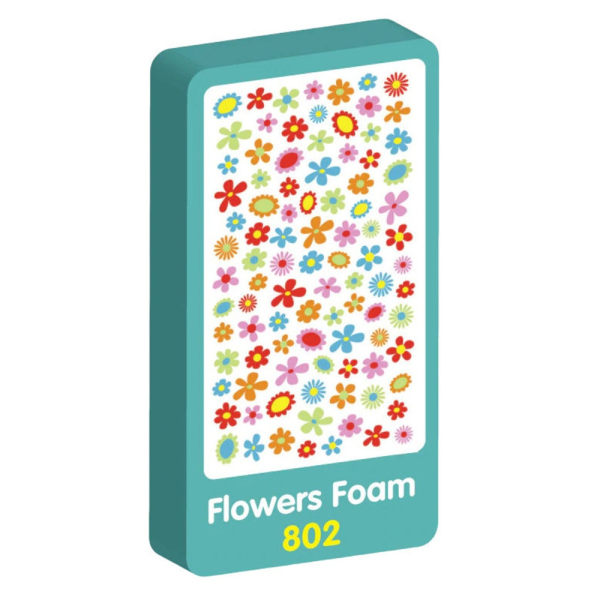 Lila Peach Elite Foam Flower Sticker One Size Flerfärgad Multicoloured One Size