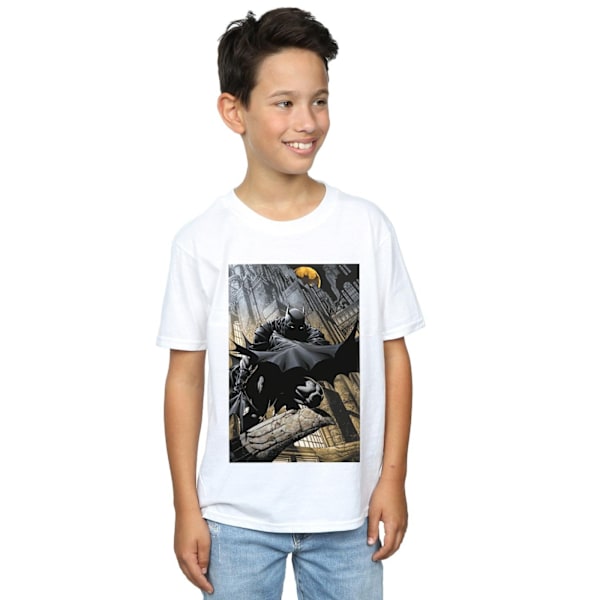 DC Comics Boys Batman Night Gotham City T-shirt 5-6 år Vit White 5-6 Years