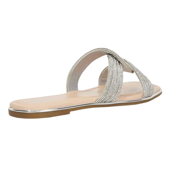 Dune London Dam Lo Lavenham Platta Sandaler 5 UK Silver Silver 5 UK