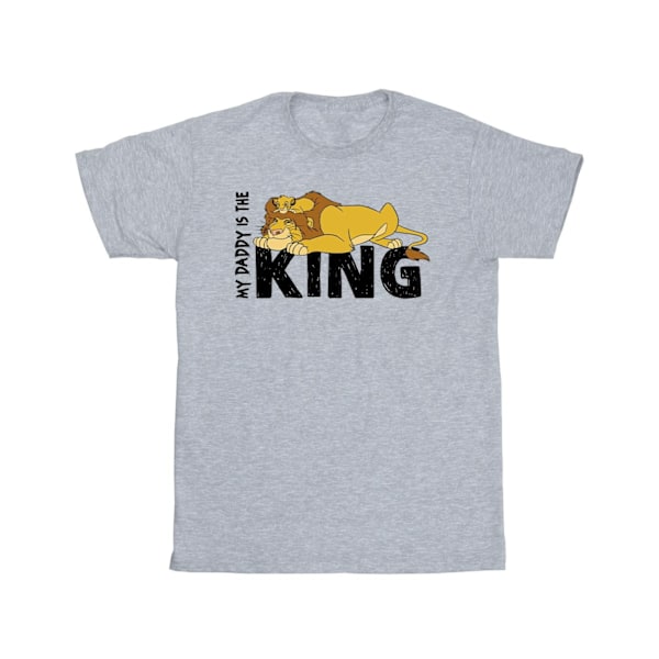 Disney Girls The Lion King Daddy Is King Bomull T-shirt 12-13 år Sports Grey 12-13 Years