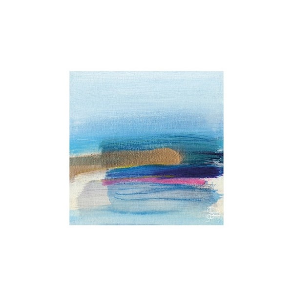 Joanna Srokol Missing The Sunset Print 30cm x 30cm Blå/Gul/ Blue/Yellow/Pink 30cm x 30cm