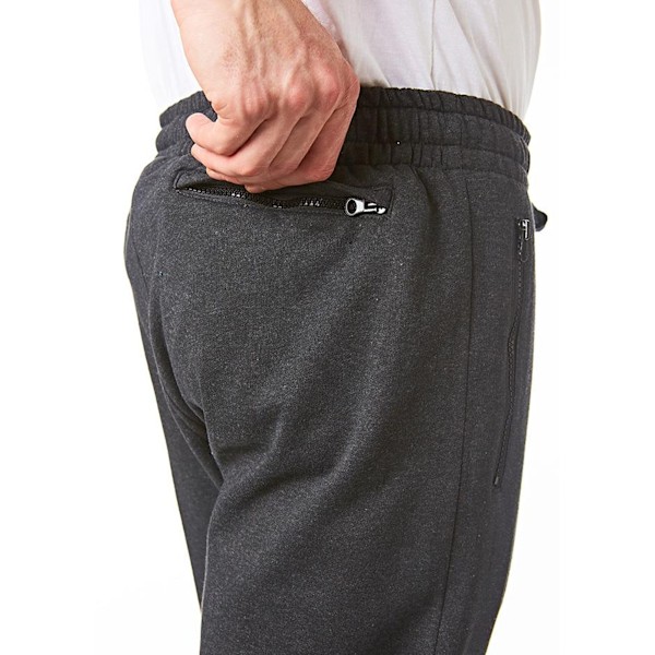 Iron Mountain Klassiska Enfärgade Joggingbyxor Herr M Charcoal Mar Charcoal Marl M