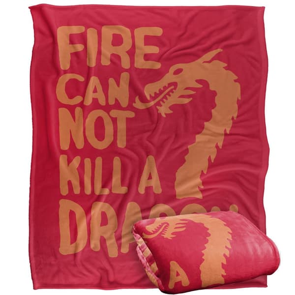 Game Of Thrones Fire Cannot Kill A Dragon Filt En Storlek Mult Multicoloured One Size