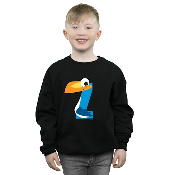 Disney Boys Alphabet Z Is For Zazu Sweatshirt 7-8 År Svart Black 7-8 Years