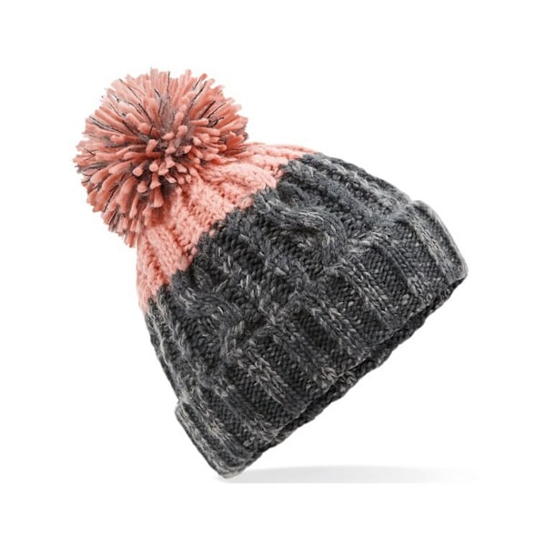 Beechfield Unisex Adult Apres Beanie One Size Graphite Grey/Blush Graphite Grey/Blush One Size