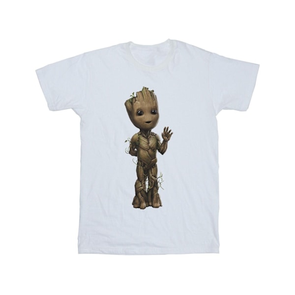 Marvel Boys I Am Groot Wave Pose T-Shirt 3-4 år Vit White 3-4 Years