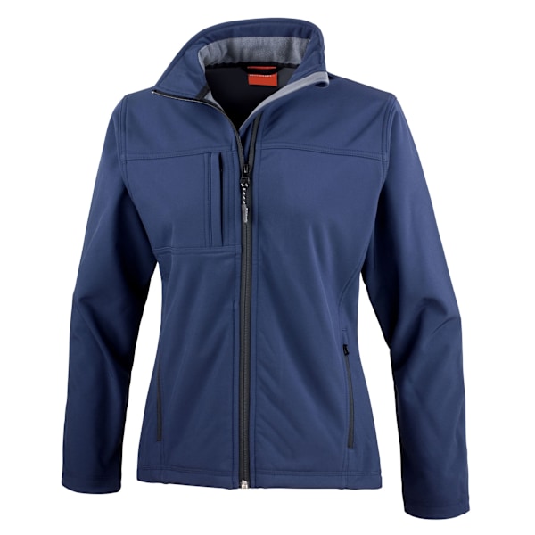 Result Dam/Kvinnor Klassisk Softshell Soft Shell Jacka 12 UK Navy 12 UK