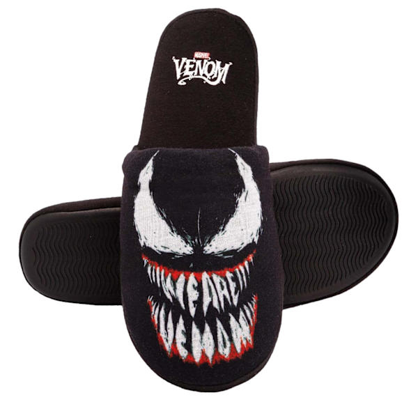 Marvel Venom Tofflor för Herr 9 UK-10 UK Svart Black 9 UK-10 UK