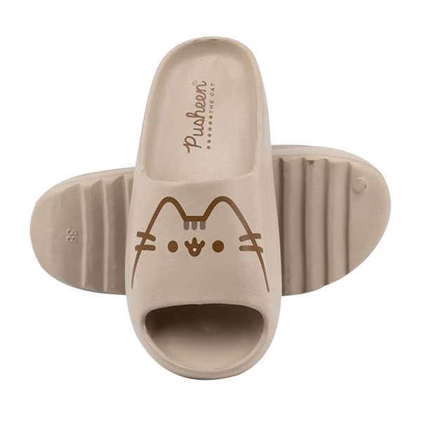Pusheen Damskor med Formad Fotbädd, Storlek 3 UK, Brun Brown 3 UK