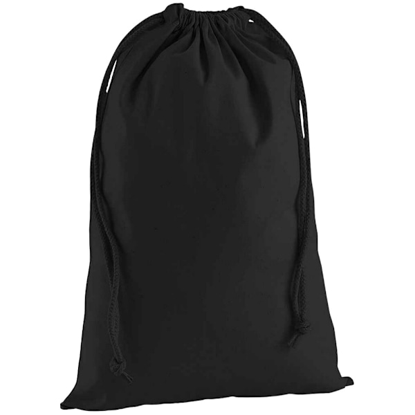 Westford Mill Premium Bomullspåse 23cm x 34cm Svart Black 23cm x 34cm