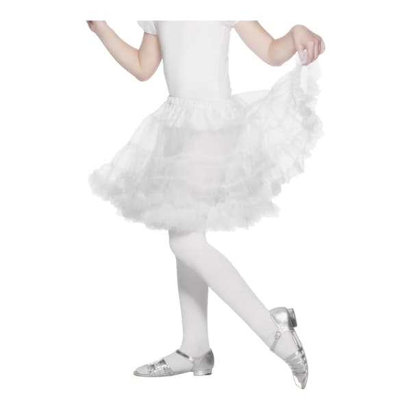 Smiffys Flickkjol, en storlek, vit White One Size