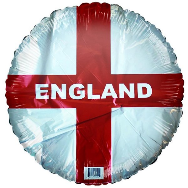 England St George Cross Folieballong En Storlek Vit/Röd White/Red One Size