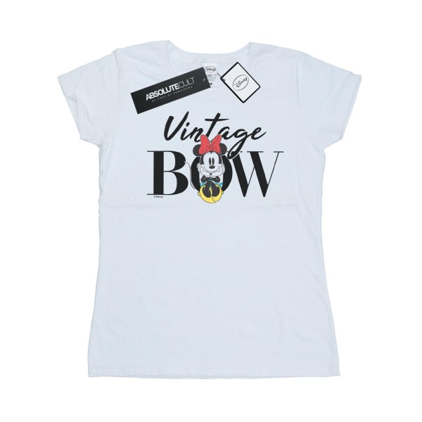 Disney Dam/Dam Minnie Mouse Vintage Bow Cotton T-Shirt XL White XL