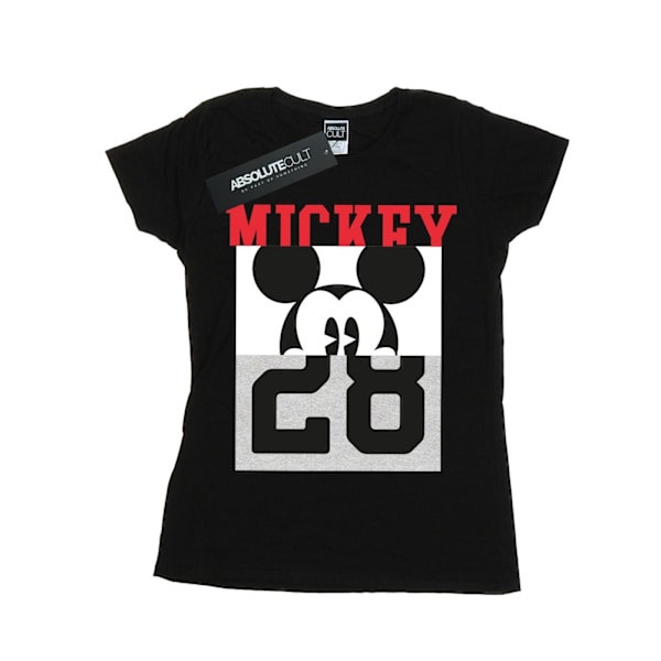 Disney Dam/Kvinnor Mickey Mouse Notorious Split Bomull T-Shir Black M