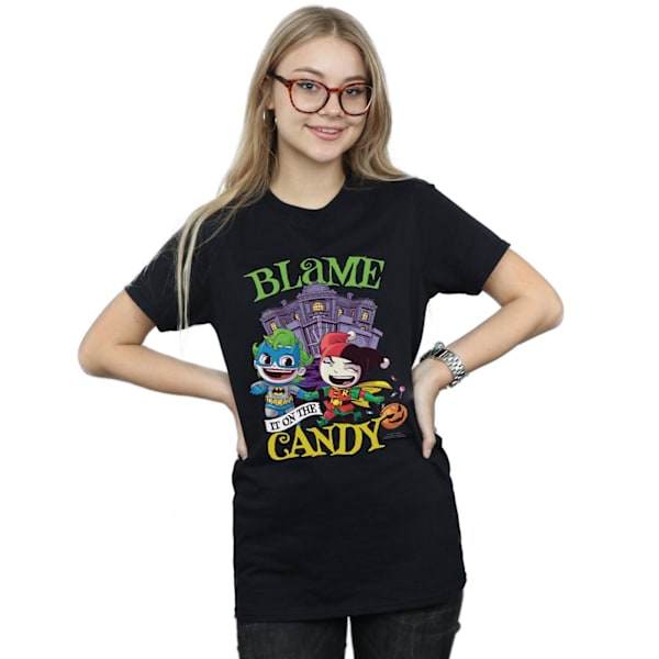 DC Comics Dam/Kvinnor Super Friends Blame It On The Candy Cot Black 5XL