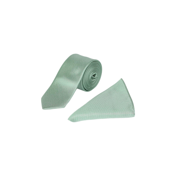 Burton Herr Lång Längd Slips & Näsduk Set One Size Sage Sage One Size