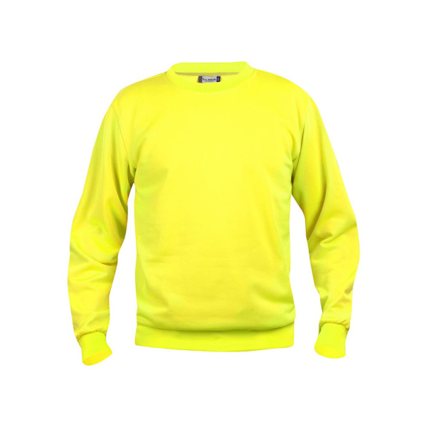 Clique Unisex Vuxen Basic Rund Hals Sweatshirt M Synlighet Gul Visibility Yellow M