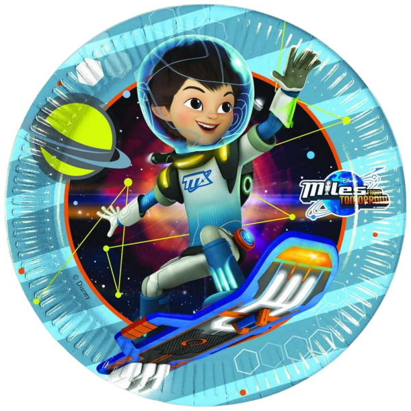 Miles From Tomorrowland Outer Space Partytallrikar (paket med 8) På Multicoloured One Size