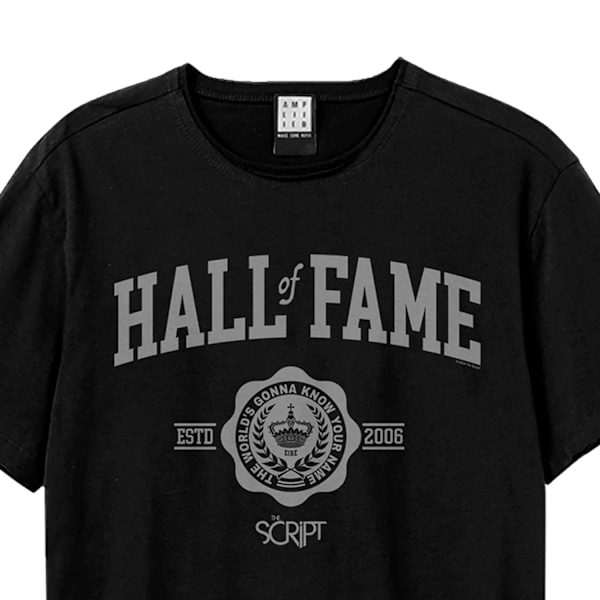 Amplified Unisex Vuxen Hall Of Fame The Script T-Shirt XS Svart Black XS