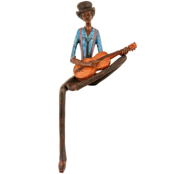 Hill Interiors Sittande Jazzband Strängar Gitarr En Storlek Brun/ Brown/Blue One Size