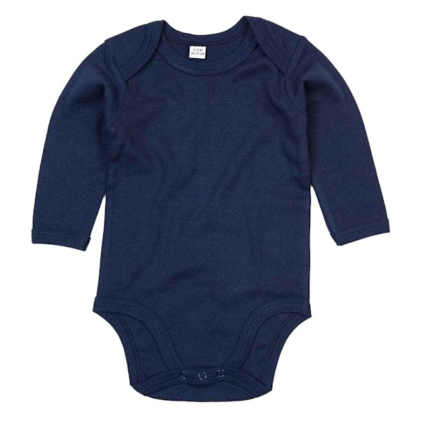 Babybugz Baby Organic Långärmad Body 3-6 Månader Nautical Nautical Navy 3-6 Months