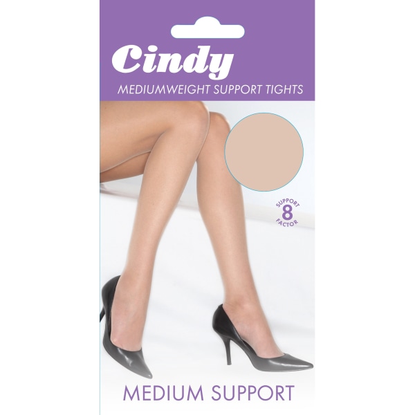 Cindy Dam/Dam Mediumweight Support Tights (1 par) Large Bamboo Large (5ft6”-5ft10”)