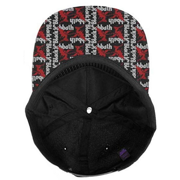 Black Sabbath Unisex Demon Logo Snapback Cap One Size Bla Black One Size
