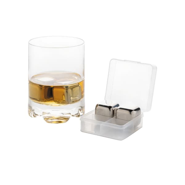 XD Collection Återanvändbar isbitsform i rostfritt stål (4-pack) Silver One Size