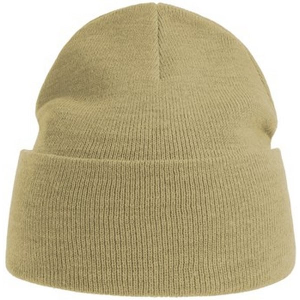 Atlantis Unisex Vuxen Ren Beanie i Återvunnet Material One Size Beige Beige One Size