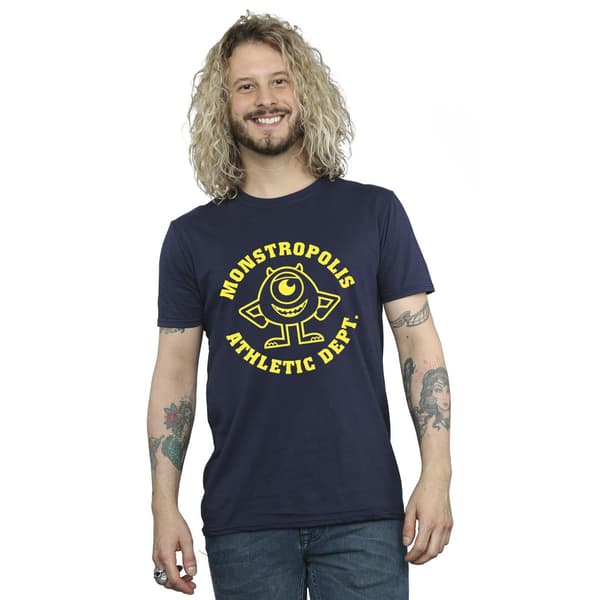 Disney Herr Monsters University Monstropolis T-shirt M Marinblå Navy Blue M