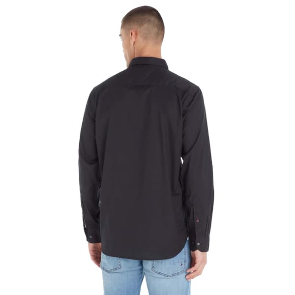 Tommy Hilfiger Herr Core Flex Poplin Skjorta M Svart Black M