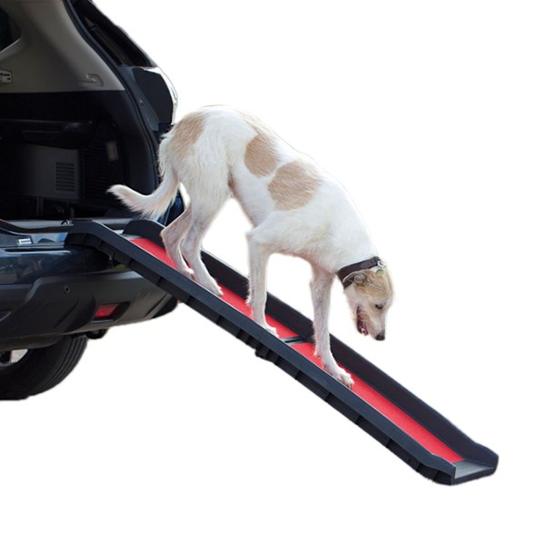 Henry Wag Lättvikts Fällbar Husdjursramp En Storlek Svart/Röd Black/Red One Size
