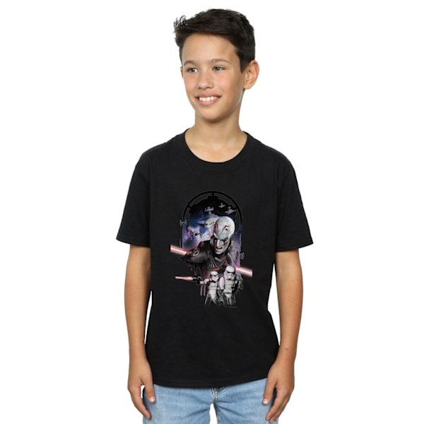 Star Wars Boys Rebels The Grand Inquisitor T-Shirt 9-11 år B Black 9-11 Years