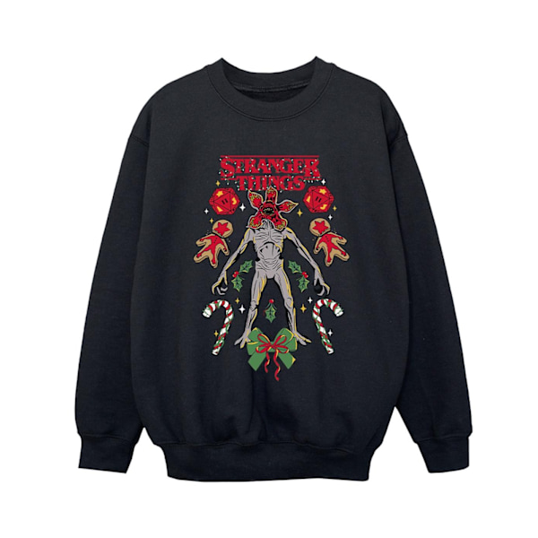 Netflix Boys Stranger Things Jul Demogorgon Sweatshirt 12 Black 12-13 Years