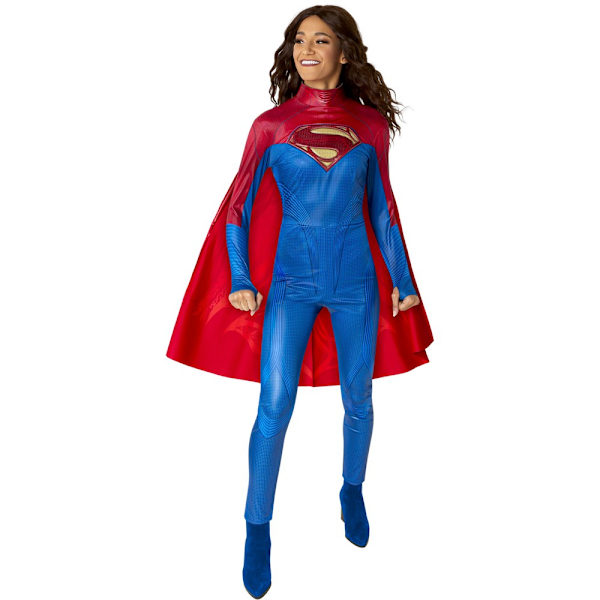 Supergirl Dam/Damkostym S Röd/Blå Red/Blue S