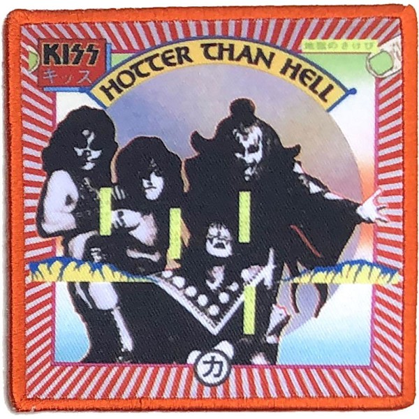 Kiss Hotter Than Hell Standard Strykjärnsmärke En Storlek Flerfärgad Multicoloured One Size