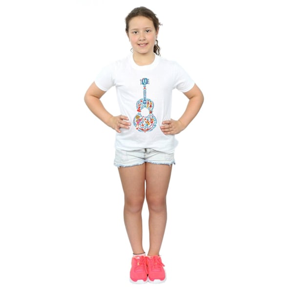 Coco Girls Gitarr Bomull T-shirt 12-13 År Vit White 12-13 Years