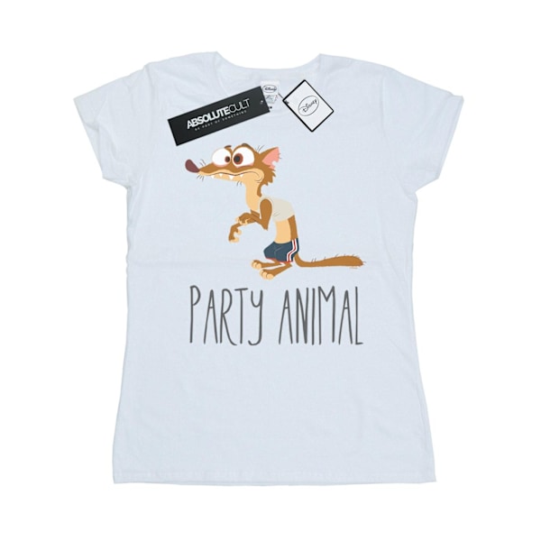 Disney Dam/Kvinnor Zootropolis Party Animal Bomull T-shirt S White S