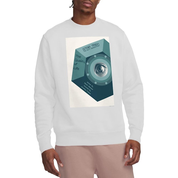 Star Trek Unisex Vuxen The Next Generation Säsong 6 Avsnitt 9 S White L
