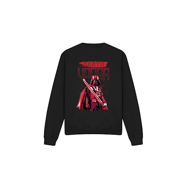 Star Wars Unisex Vuxen Darth Vader Målad Sweatshirt L Svart Black L
