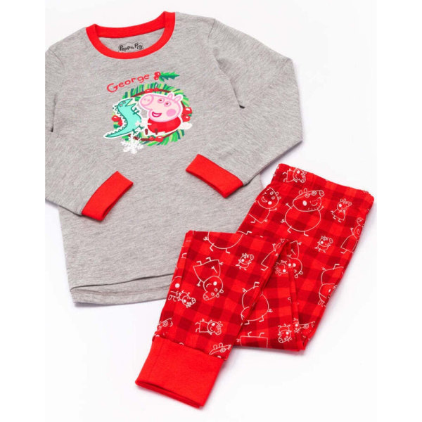 Greta Gris Boys George Pig Set 5-6 år Röd/Gr Red/Grey 5-6 Years