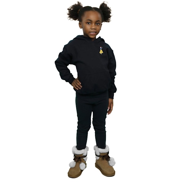 Disney Princess Girls Snow White Chest Hoodie 7-8 år Svart Black 7-8 Years