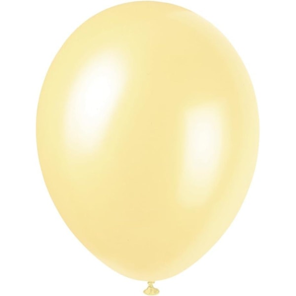 Unika party latex pärlemorskimrande ballonger (8-pack) One Size Yell Yellow One Size