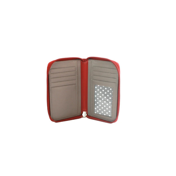 Eastern Counties Leather Athena Läderplånbok One Size Röd/Taupe Red/Taupe One Size