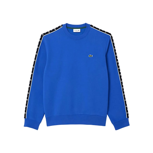 Lacoste Herr Logo Rand Crew Neck Sweatshirt XS Blå Blue XS