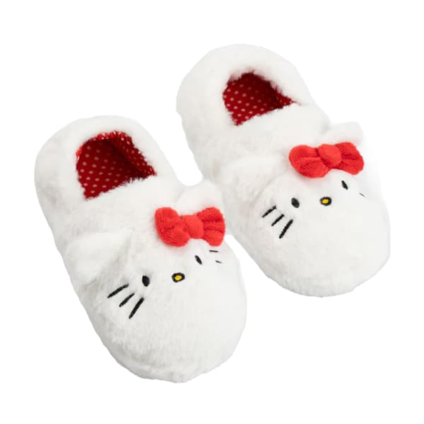 Hello Kitty Flickor Karaktär Ansiktstofflor 4 UK Vit/Röd White/Red 4 UK