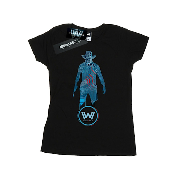 Westworld Dam/Kvinnor Digital Man In Black Bomull T-Shirt L B Black L