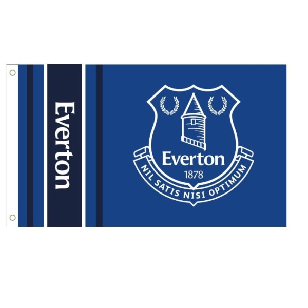Everton FC Wordmark Crest Flagga One Size Royal Blå/Vit Royal Blue/White One Size
