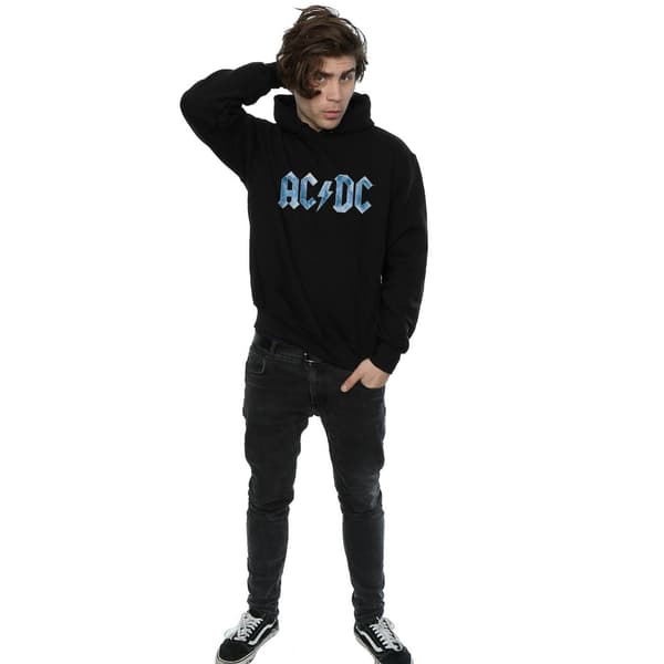 AC/DC Herr Ice Logo Bomullströja M Svart Black M